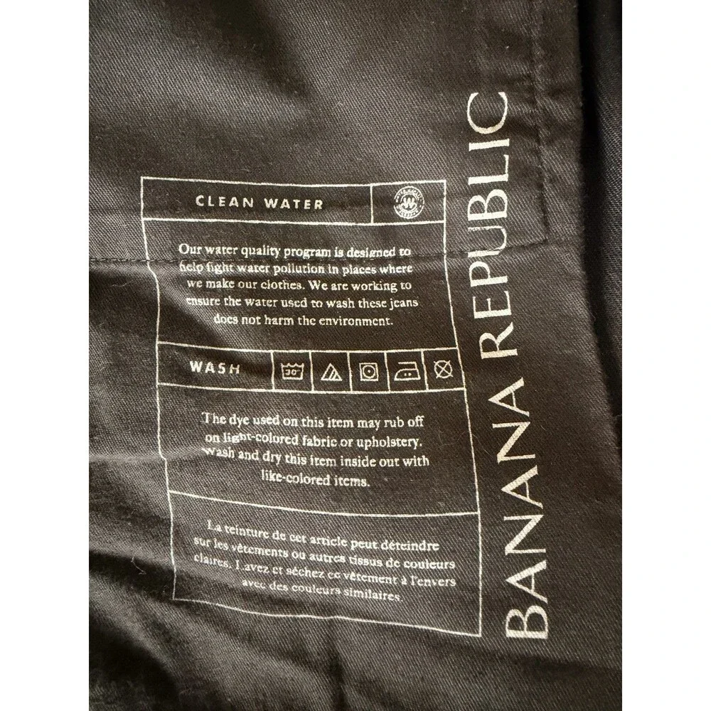 Banana Republic Men’s Straight Leg Jeans 31x32 Charcoal Gray Denim Casual Pants